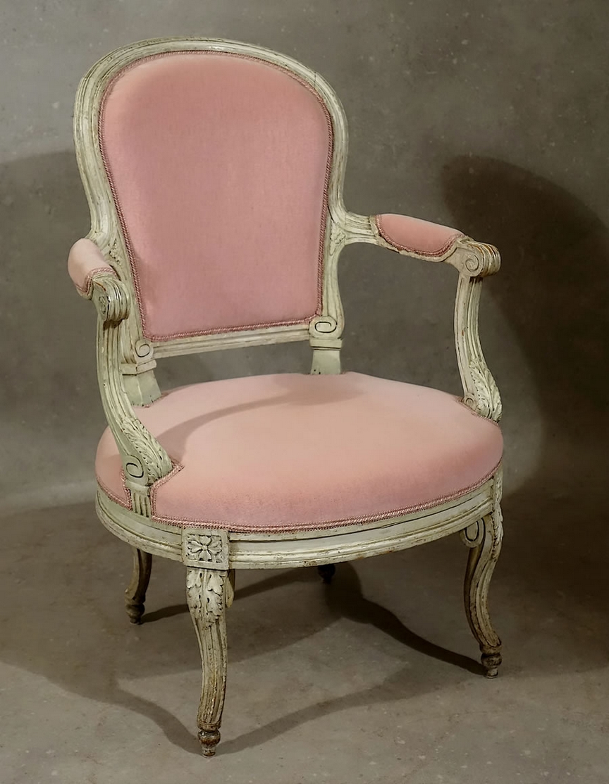 Fauteuil en console inversee estampille Georges Jacob